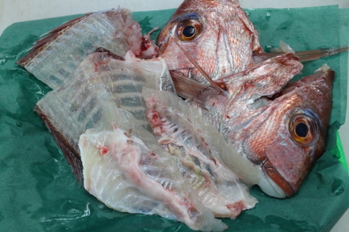 朝〆天然真鯛が旨い!