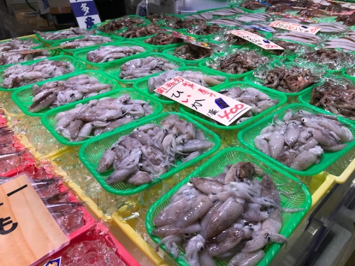 地物ヒイカが旨い!刺身でどうぞ!