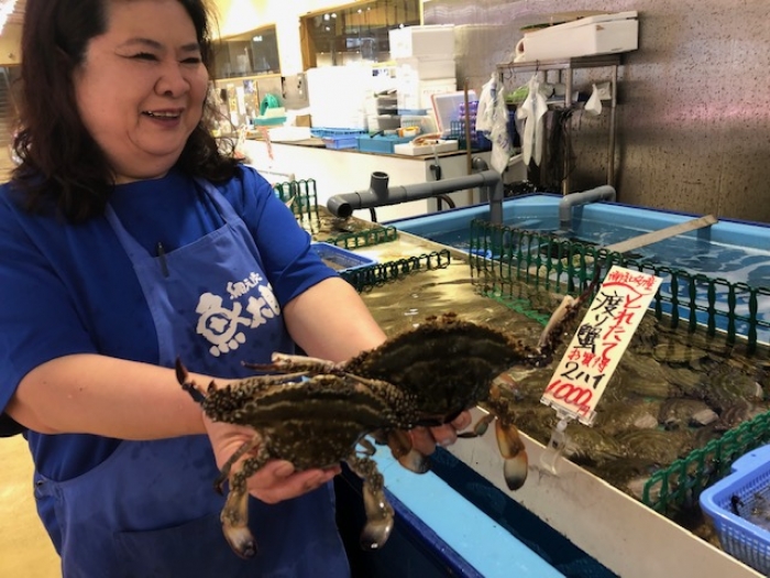 知多半島 獲れたて渡り蟹