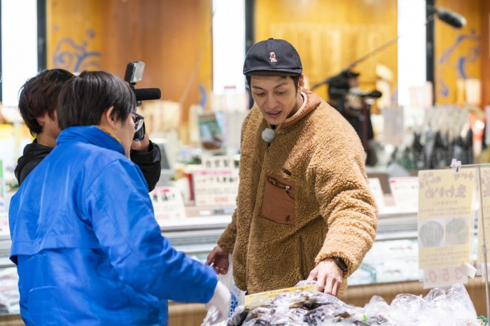 メ~テレ ハピキャンで紹介されました! 魚太郎鮮魚市場に旬の芸人さんが!