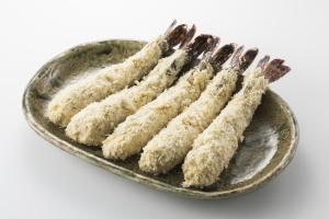 市場食堂の大海老フライ1本