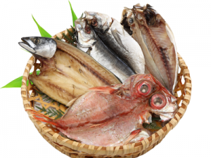 自家製　干物三種盛り