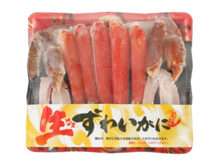 生ずわいがに(希少なバルダイ種)500g(殻が半分剥いてあります)