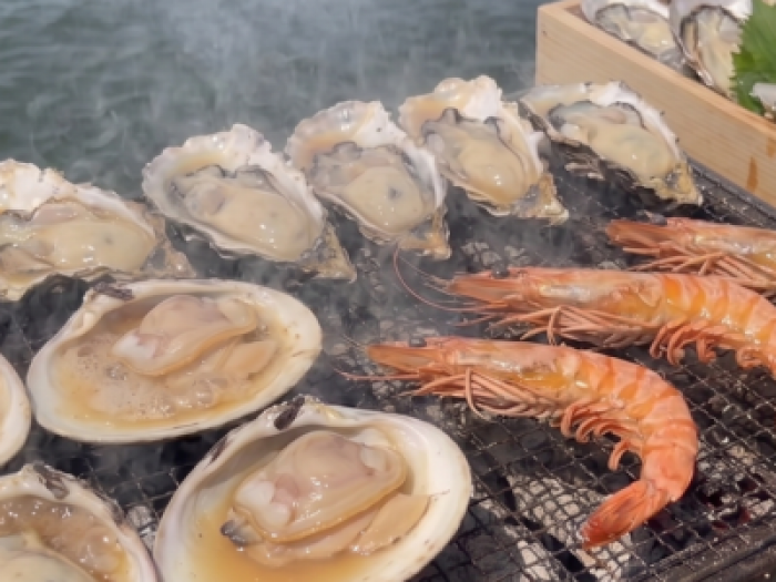 【事前予約｜締め切り５/2●14時まで】GW限定　浜焼きBBQセット＋牡蠣10個※送料込み（約2.3人前）到着日選択　5/2.3.4.5のみ｜他商品同梱不可