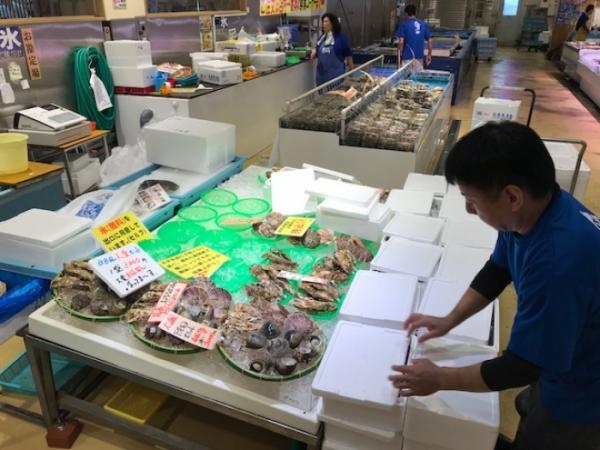 「鮮魚市場購入商品➡浜焼きBBQへ持込自由」