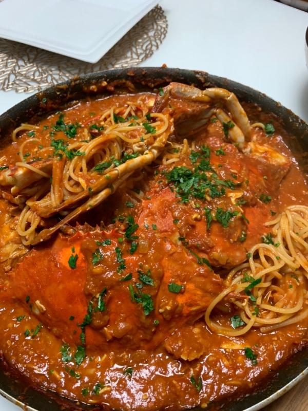 南知多産 渡り蟹が大漁でお値打ち! パスタに挑戦!