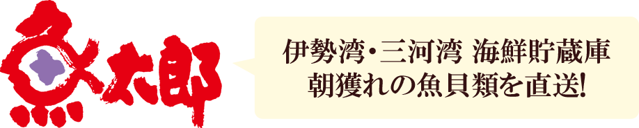 魚太郎　伊勢湾・三河湾 海鮮貯蔵庫 朝獲れの魚介類を直送！